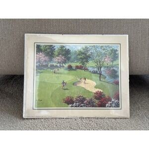 1991 Out Of The Sand Trap Art Print Art Sarnoff, reprint 1995, unframed